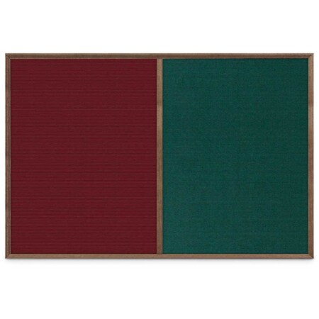 United Visual Products Slim Style Indoor Enclosed Corkboard, 24 UV502SC-GOLD-PUMICE